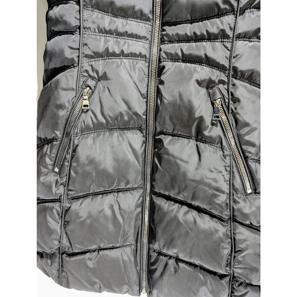 Laundry by Shelli Segal Black Faux Fur Puffer Coat – XS NWT - Picture 4 of 9